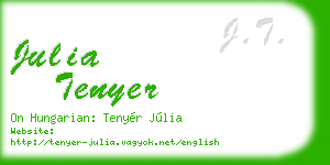 julia tenyer business card