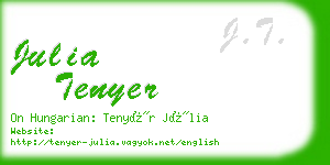 julia tenyer business card